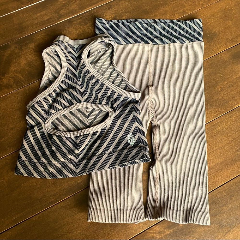 Free People Movement seamless ribbed set - XS/S